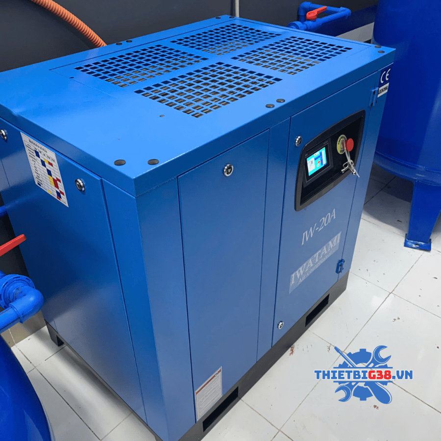 Hệ thống khí nén 15kw biến tần IWATAMI 